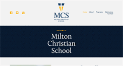 Desktop Screenshot of miltonchristianschool.com